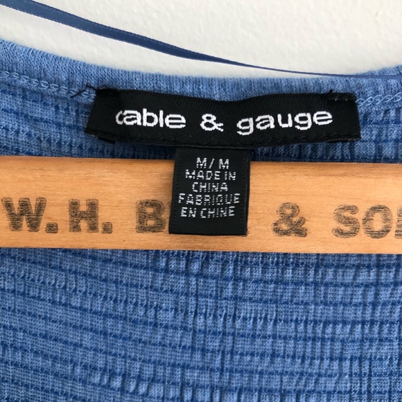 Cable & Gauge Blue Textured Tank - Picture 3 of 6